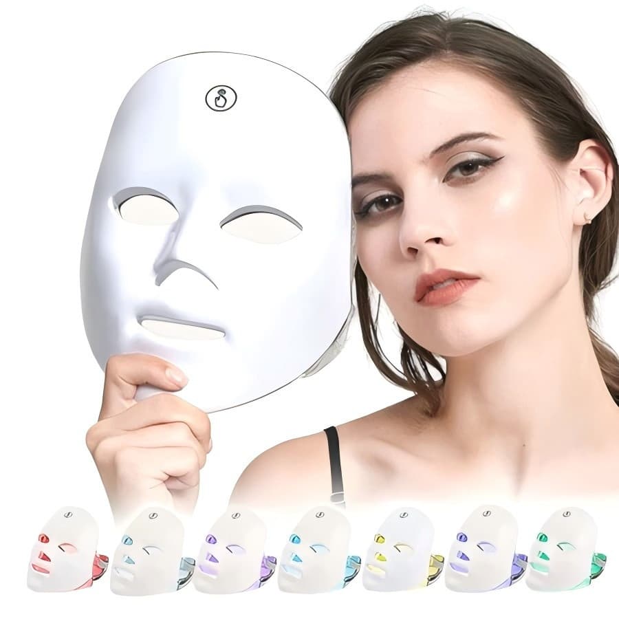 Máscara LED Profissional para Tratamento Facial - Reduz Acne, Rugas e Ilumina a Pele 1790