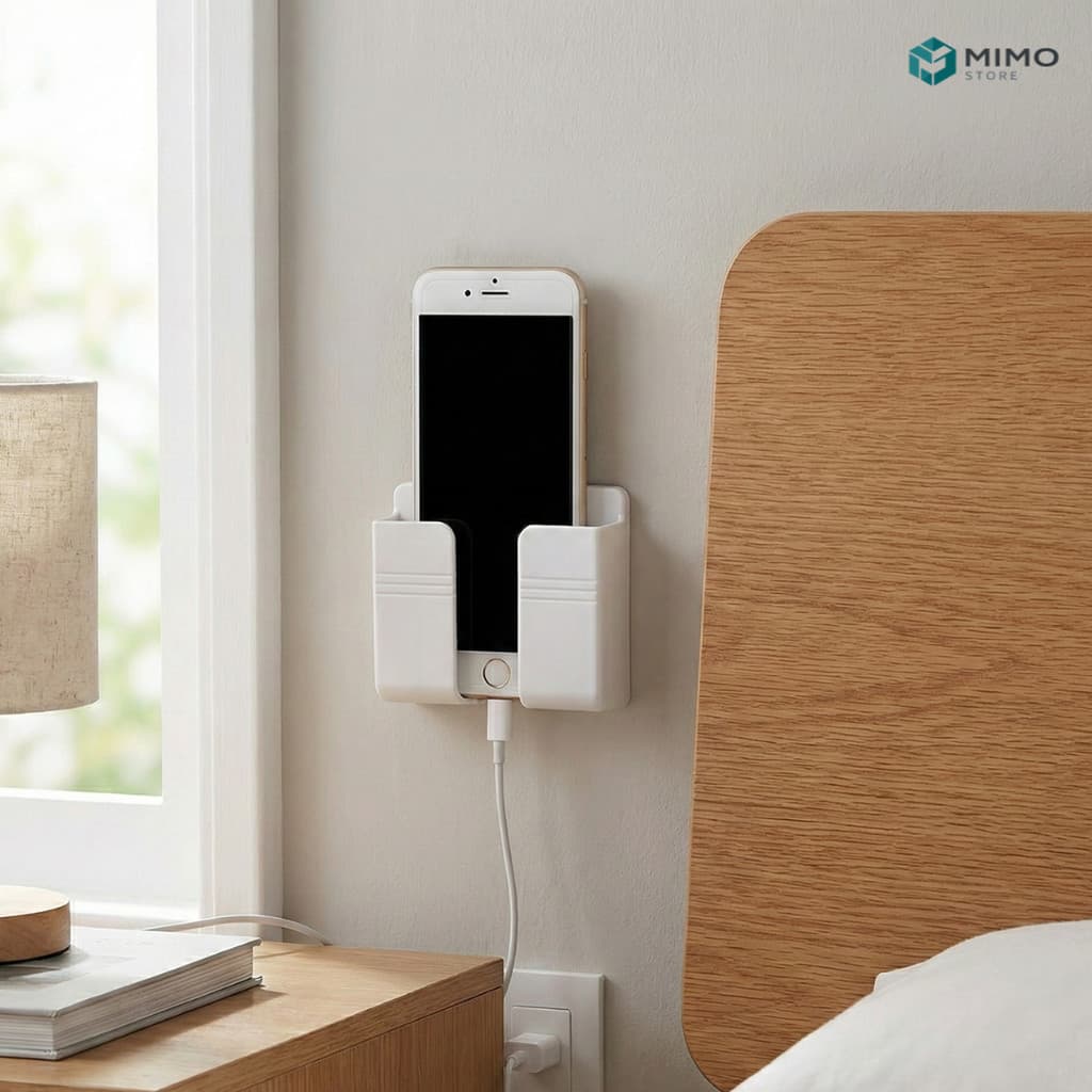 Suporte de Parede Multiuso Resistente – Organizador - Para Celulares e Controle Remoto