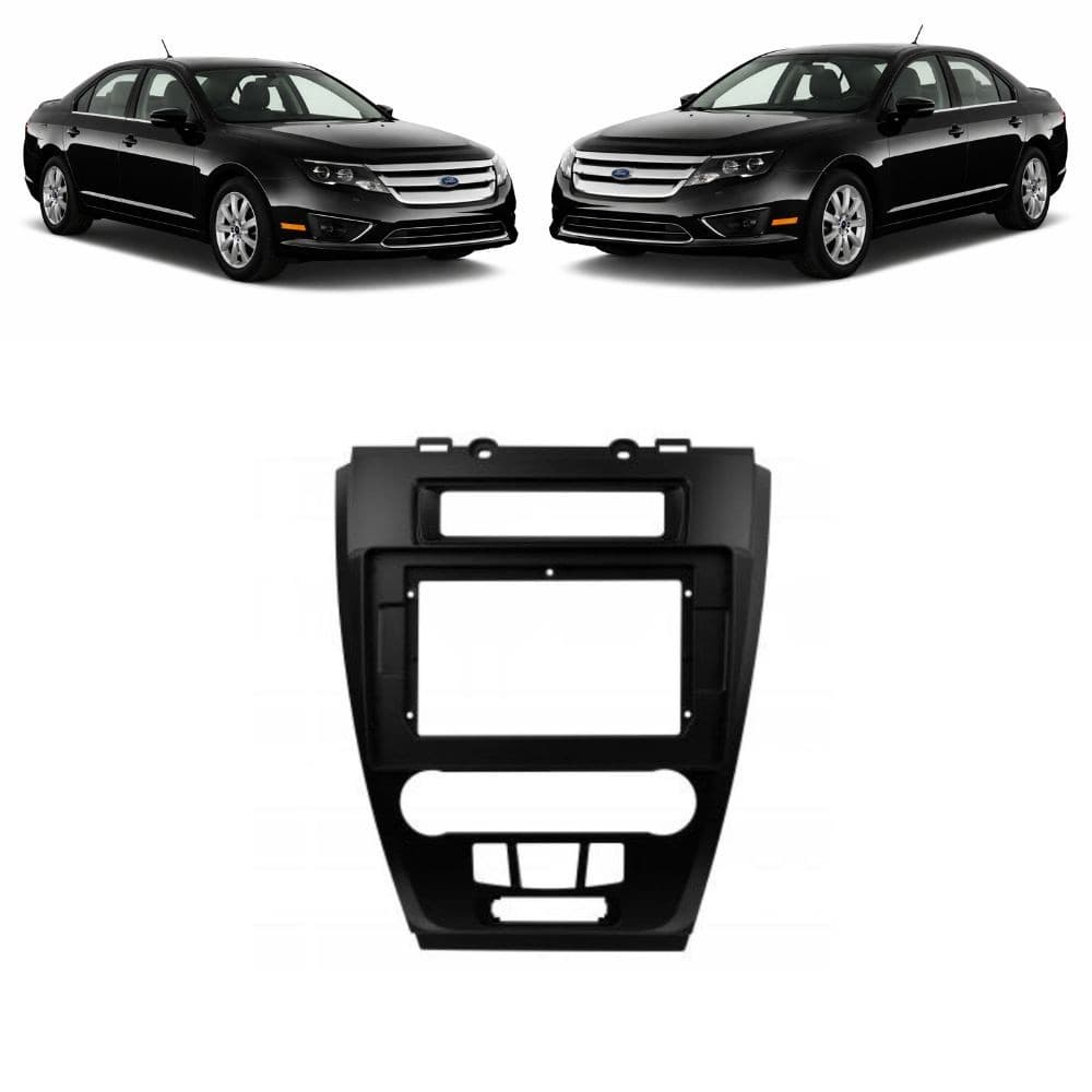 Moldura 10.1 polegadas Ford fusion 2009 a 2012 preto fosco