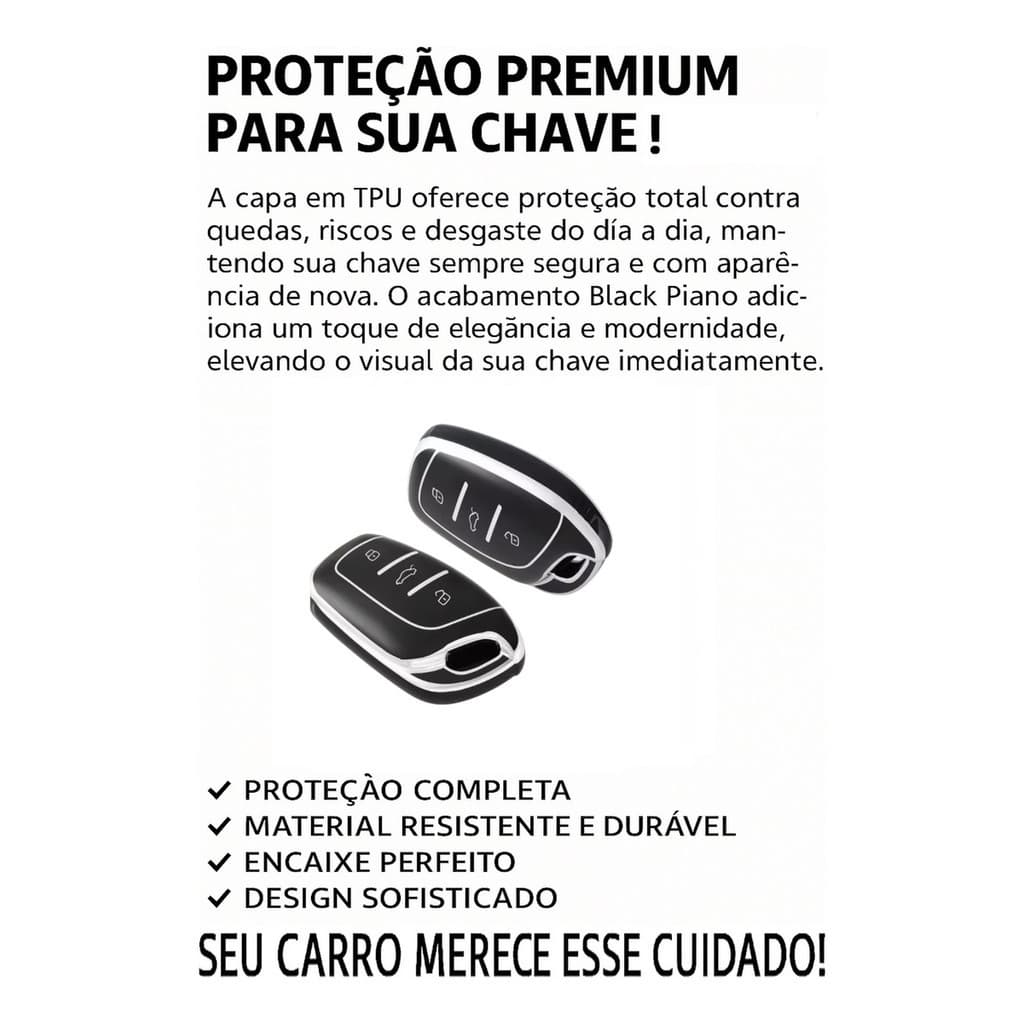 Capa Premium P/ Chave Presencial MG4 – Comfort / Luxury / X-Power – Proteção Completa