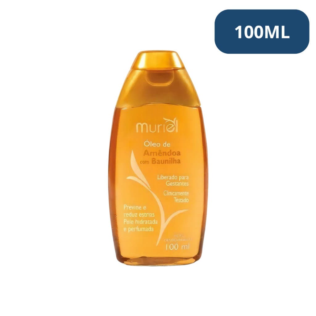 Óleo Corporal Amêndoas Com Baunilha Muriel 100 ml
