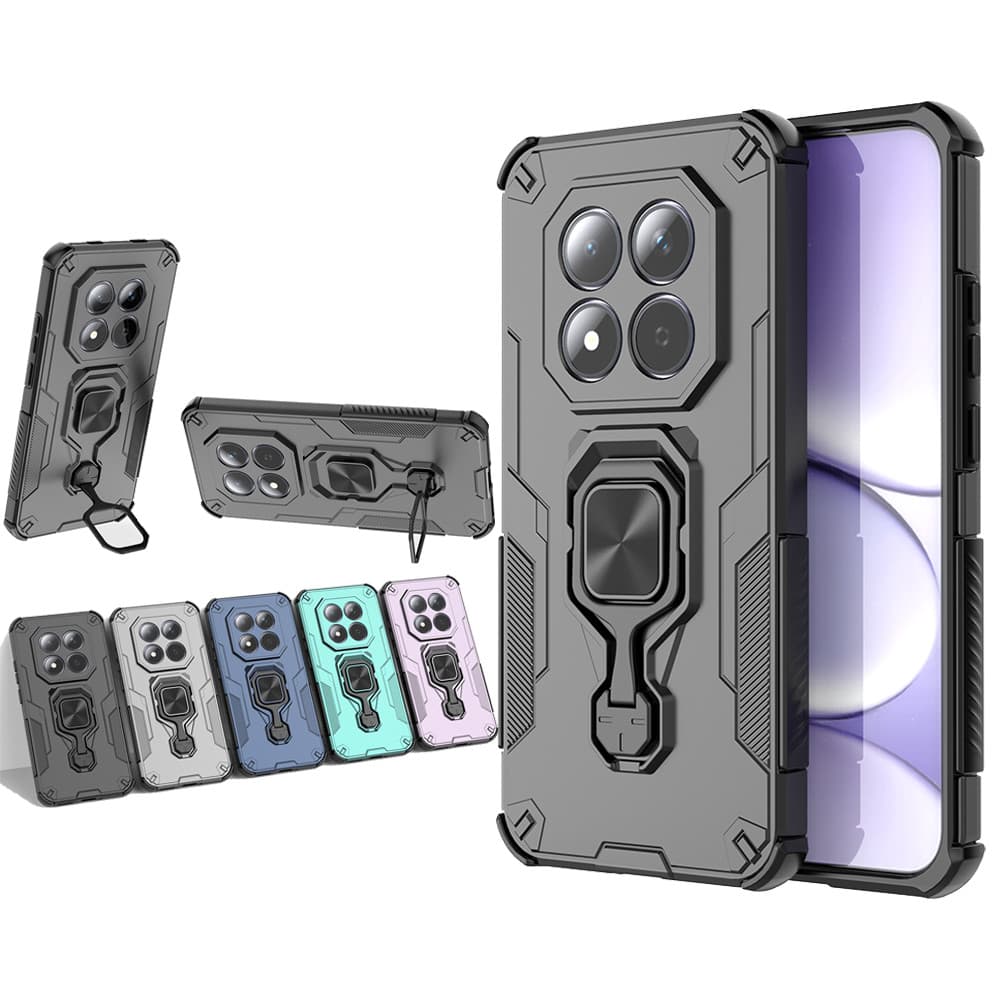 Capa De Telefone Com Suporte De Anel Magnético Para Redmi Note 15 Pro Plus 14 + 15C 14C A5 5G 4G Embalagem À Prova De Ch