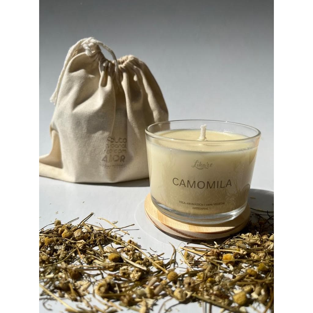 Vela Aromática Vegetal Perfumada Camomila 120g