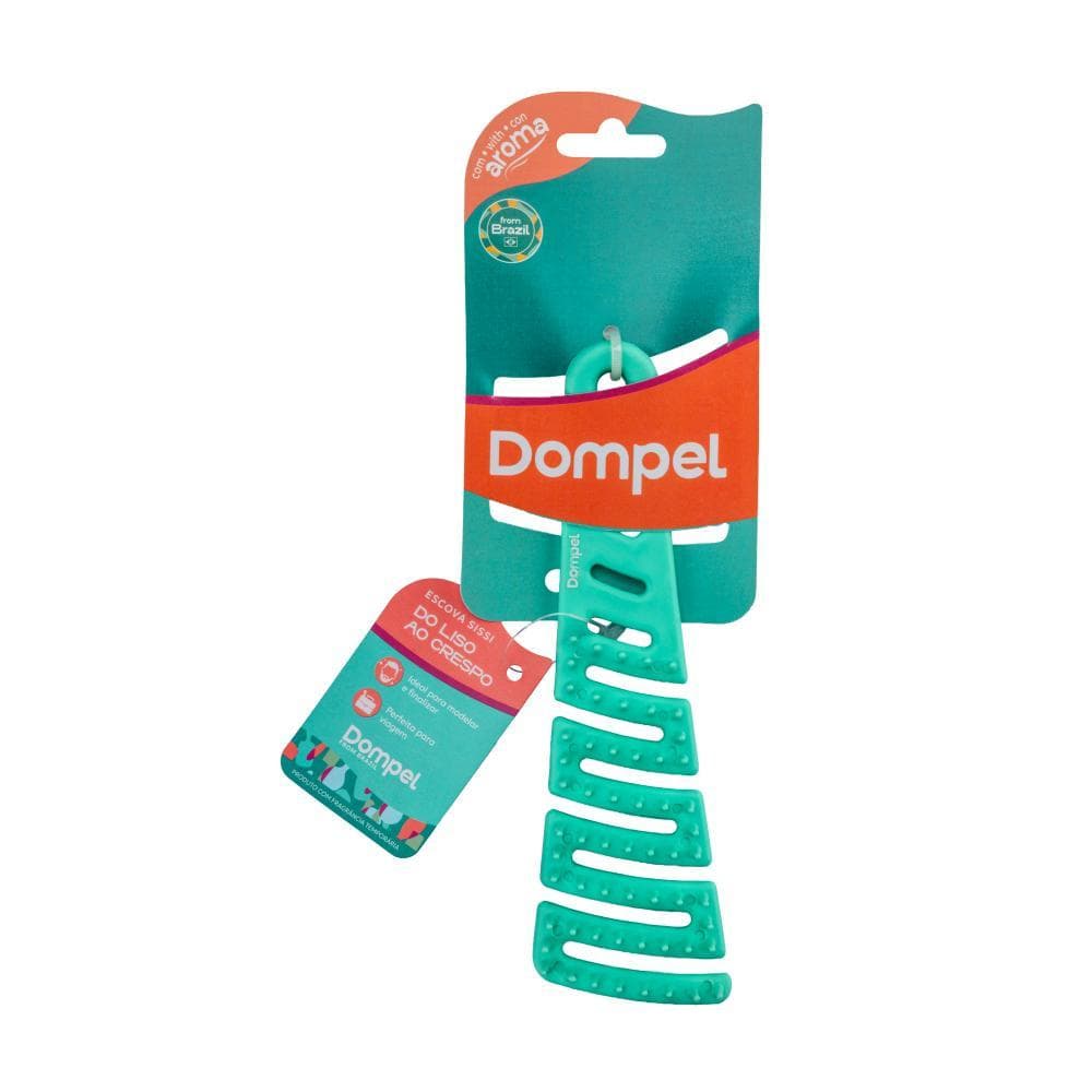 Escova de Cabelo Desembaraçadora SISSI Cor Verde Água - Dompel