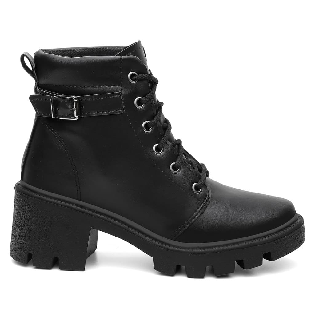 Bota Blogueira Feminina Coturno Feminino Tendencia Estilosa Em Oferta