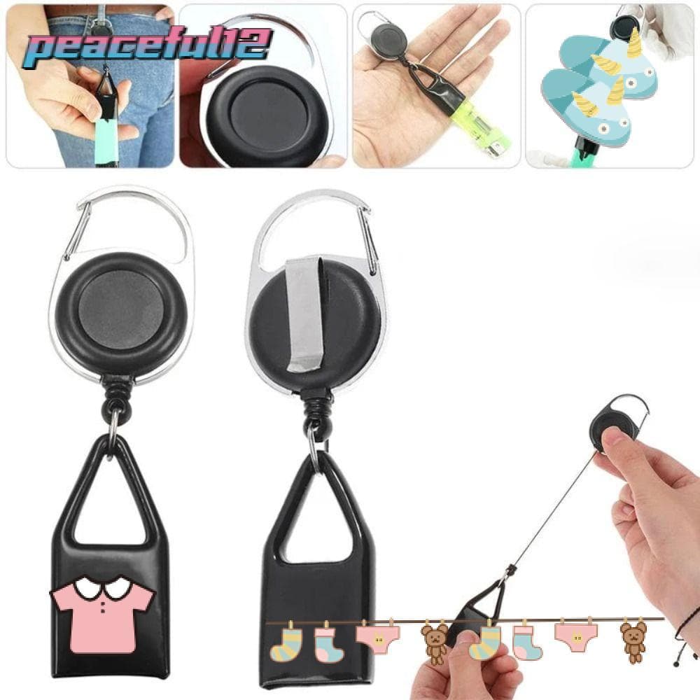 Suporte De Isqueiro Pacífico , Portátil Para Clipe De Cintos , Retrátil Mosquetão Removível De Bolsa