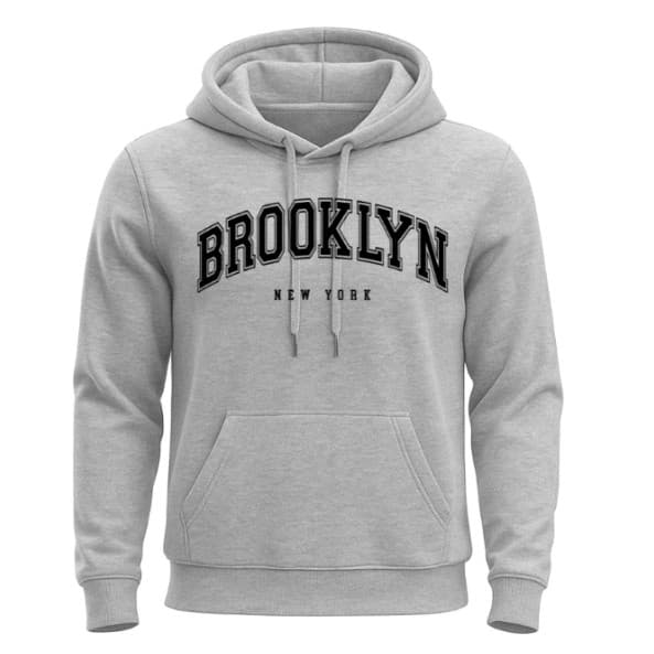 Moletom BROOKLYN Casaco Blusa De Frio PREMIUM Bolso Capuz Moleton Canguru Casual