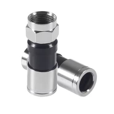 20 Conector Rg6 De Compressão Profissional Pressão para cabo RG6