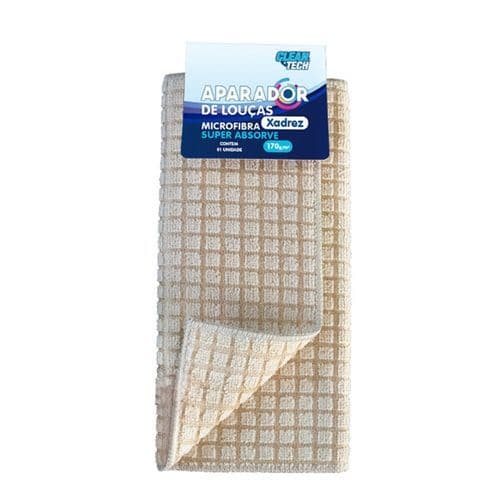 Aparador Loucas Tecido Microfibra Xadrez Duravel Estampado Compacto Organizador Cozinha