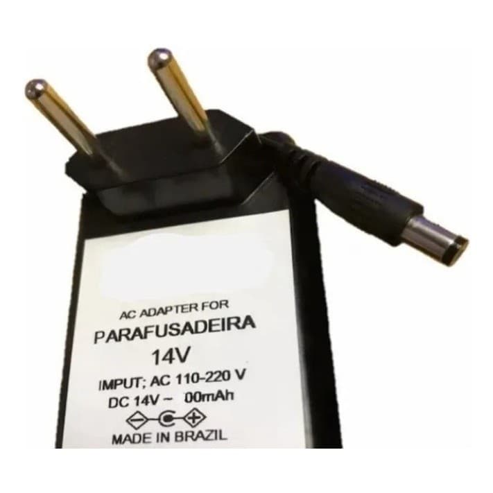 Fonte Carregador 14v 200ma Parafusadeira E Furadeira Bivolt n.v