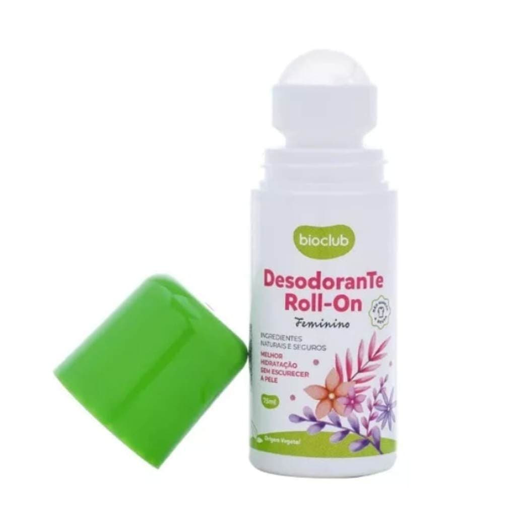 Desodorante Vegano Menina Roll-on Bioclub Sem Alumínio 75ml