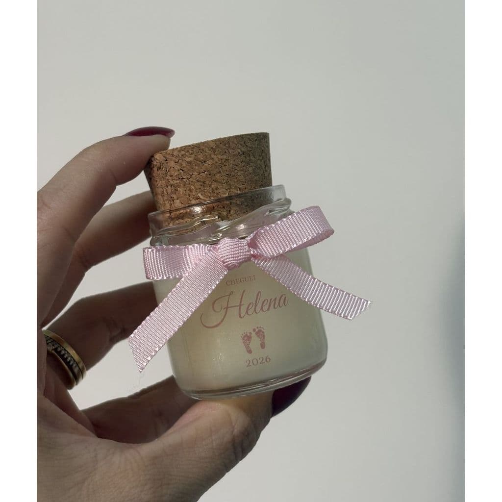 Kit Velas Aromáticas Personalizadas Artesanal Vários Aromas para Presente e Casamento Lembrancinha
