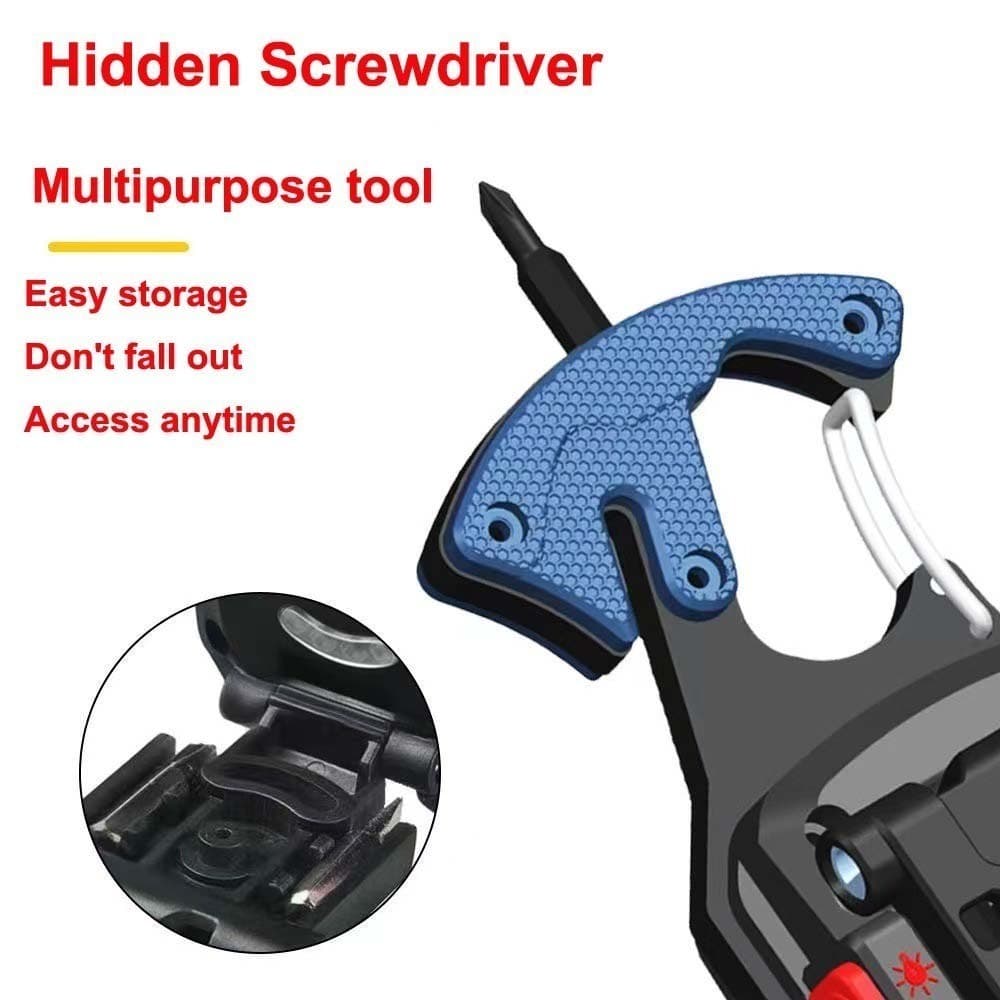 Mini LED Flashlight Rechargeable Portable Multifunctional Wrench with Adjustable Light