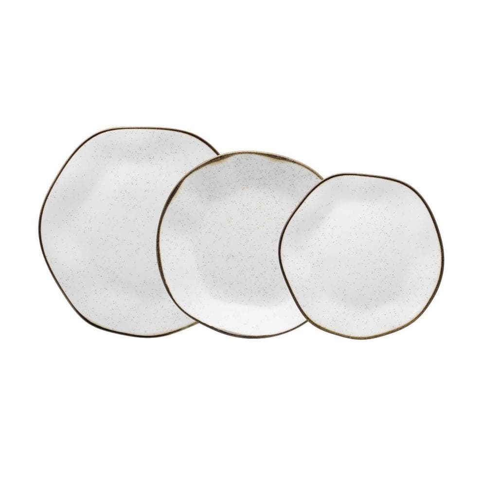 Jogo de Pratos 18 Peças Porcelana Maresia Orgânico Oxford