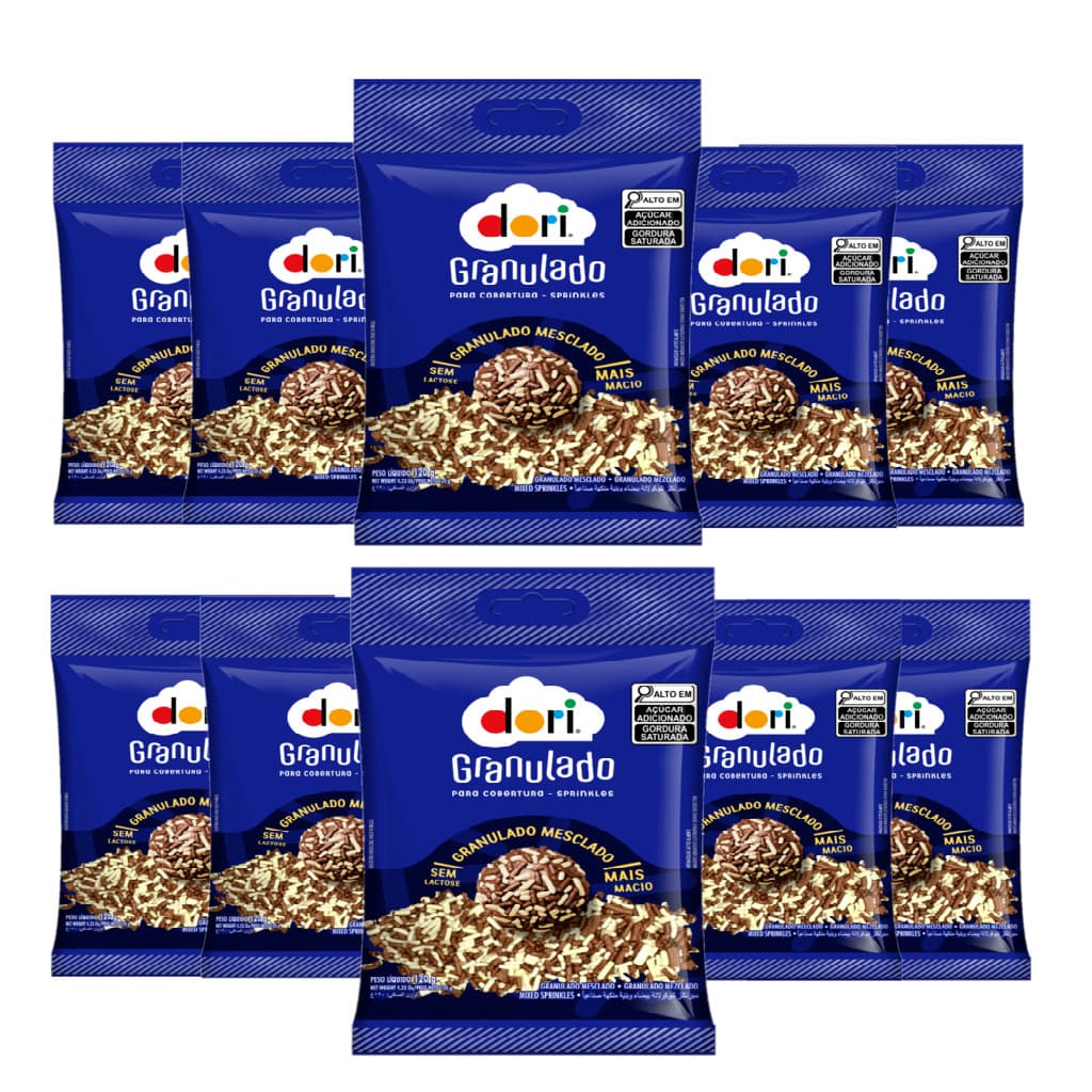 Kit c/10un Granulado Mesclado 120g -Dori (16029)