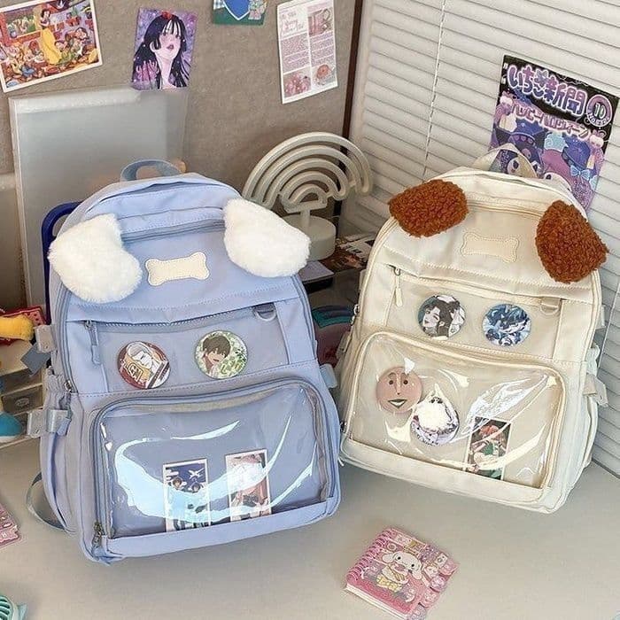 Nova Mochila De Grande Capacidade Bonito Filhote De Cachorro Cão Latindo Dor Computador Estudantes Leves