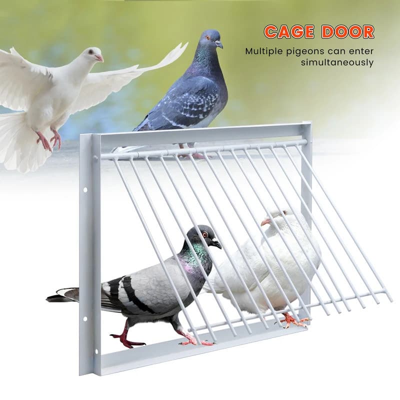 30cm Pombo Gaiola Porta Barras De Fio Metal Quadro Entrada Captura Portas Loft Pássaros Suprimentos Barra Cortina Removí