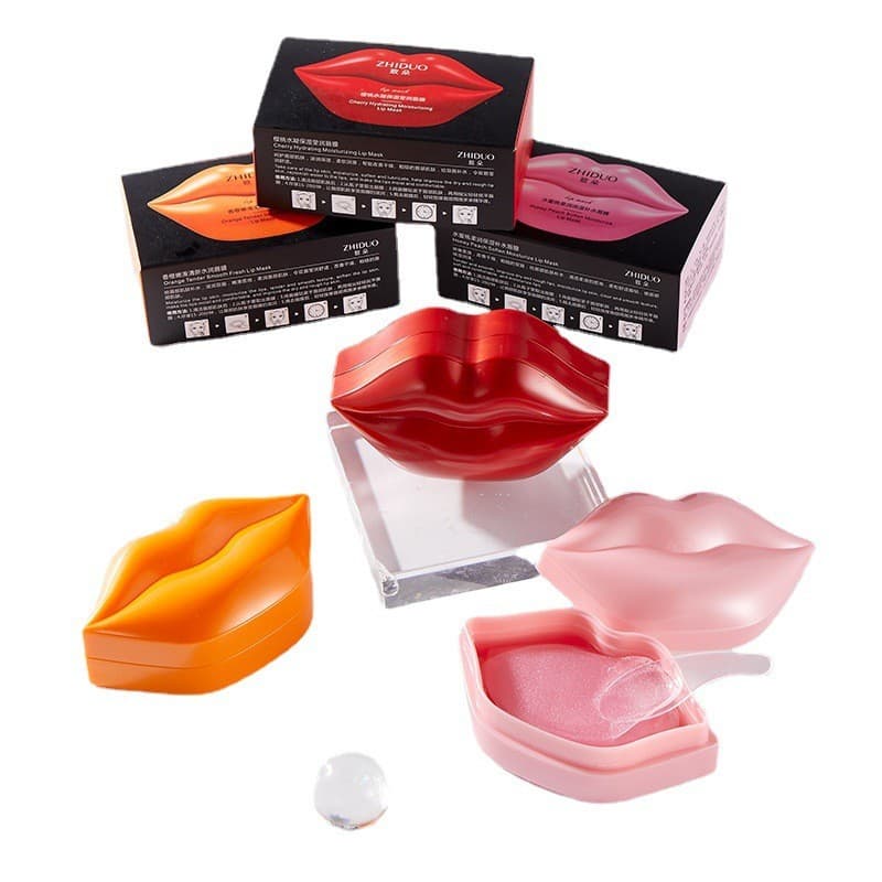 20 peças encaixotado Zhiduo frutado macio suave máscara labial hidratante hidratante desbotamento linhas labiais batom r