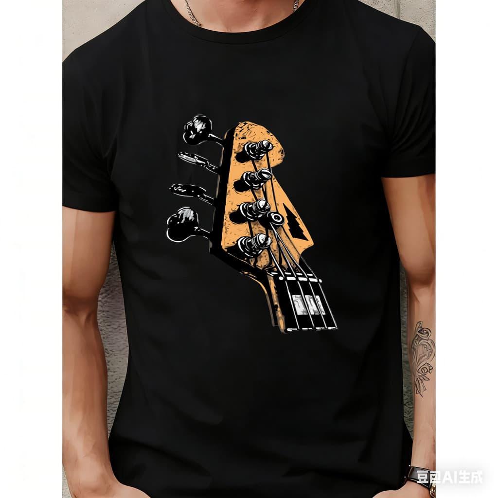 Cabeça de Guitarra Elétrica, Cor Amarela, Material Madeira, Apto para Usuários Iniciantes e Profissionais
