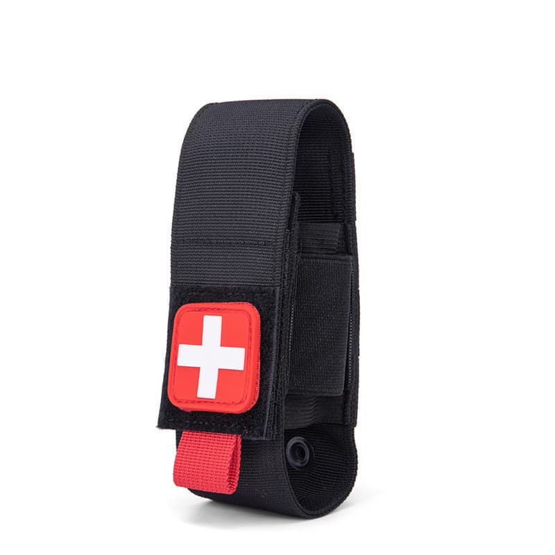 Tático ao ar livre hemostático saco tesoura suporte saco multifuncional Molle camuflagem caso de armazenamento lanterna