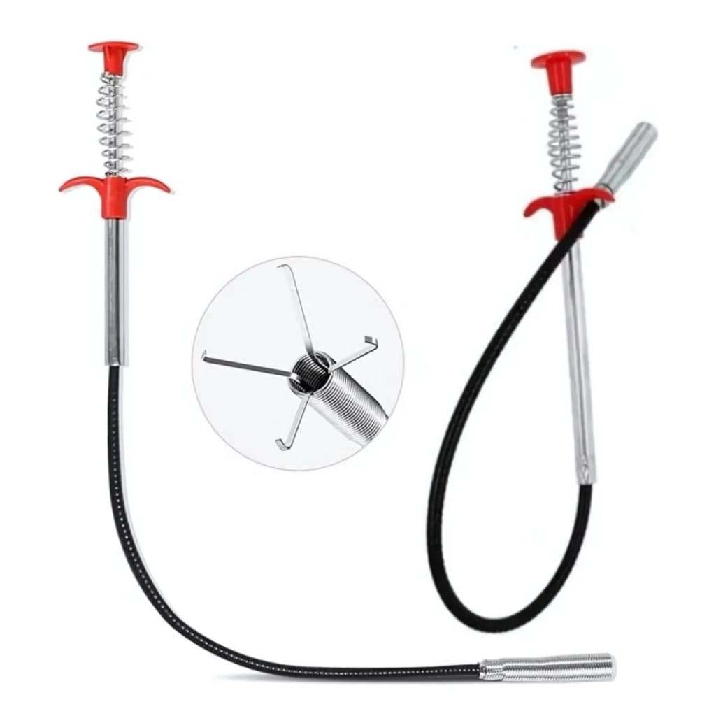 Desentupidor com garra Limpa Pia Ralo Haste flexivel 90cm comprimento