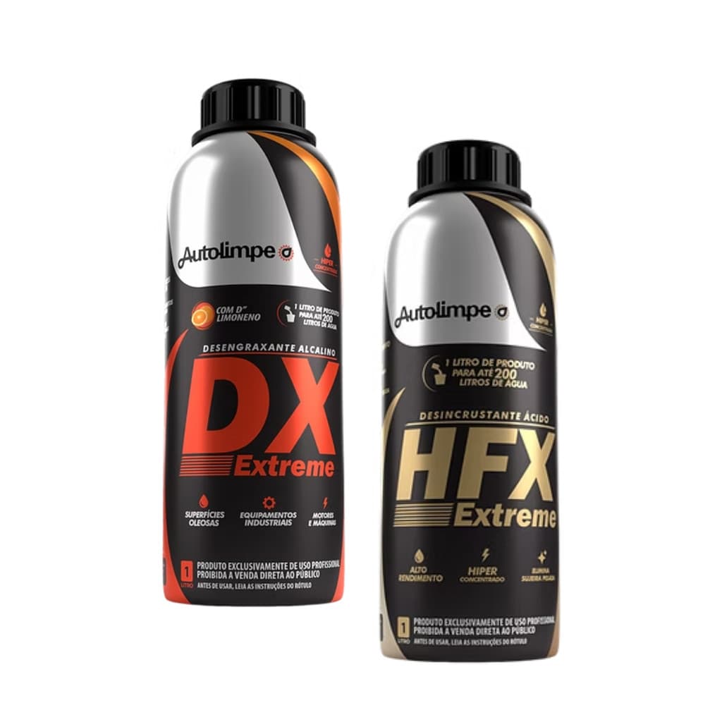 Dx Extreme Hfx Extreme 1 Litro Autolimpe Desengraxante Ácido e Alcalino