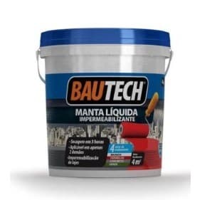 Manta Liquida Impermeabilizante Emborrachada 4kg - Bautech