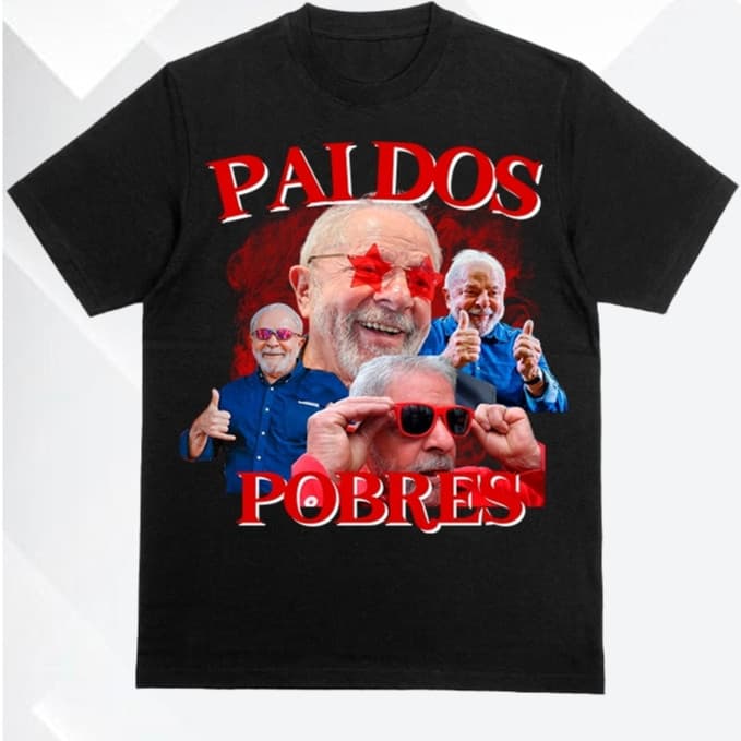 Camiseta Lula Pai dos Pobres Graphic Tee Blusa Masculina Feminina Algodão Premium Plus Size