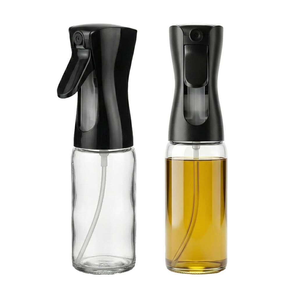 Spray Borrifador Porta Azeite Vinagre Dosador 210 ML Em Vidro Utensílio Para Cozinhar - Ravi