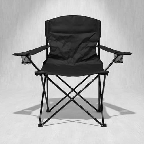 Cadeira Dobrável Kala Comfort Plus 150kg Camping Camuflado Cinza Preto
