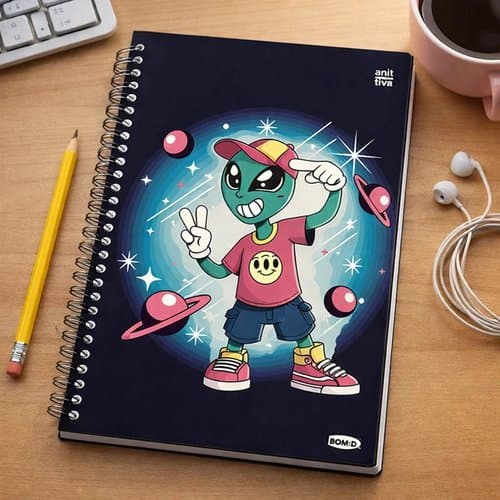 Caderno Universitario 20 Materias 320 Folhas Capa Dura Resistente Organizador Estudantil Escolar