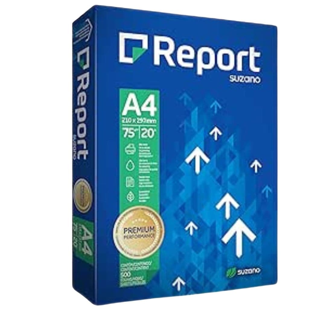 Pacotes de Papel Sulfite A4 Branco Report 75G