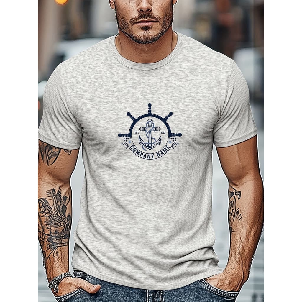 Camiseta Masculina Ancora Timão Nautico 100% Algodao Premium