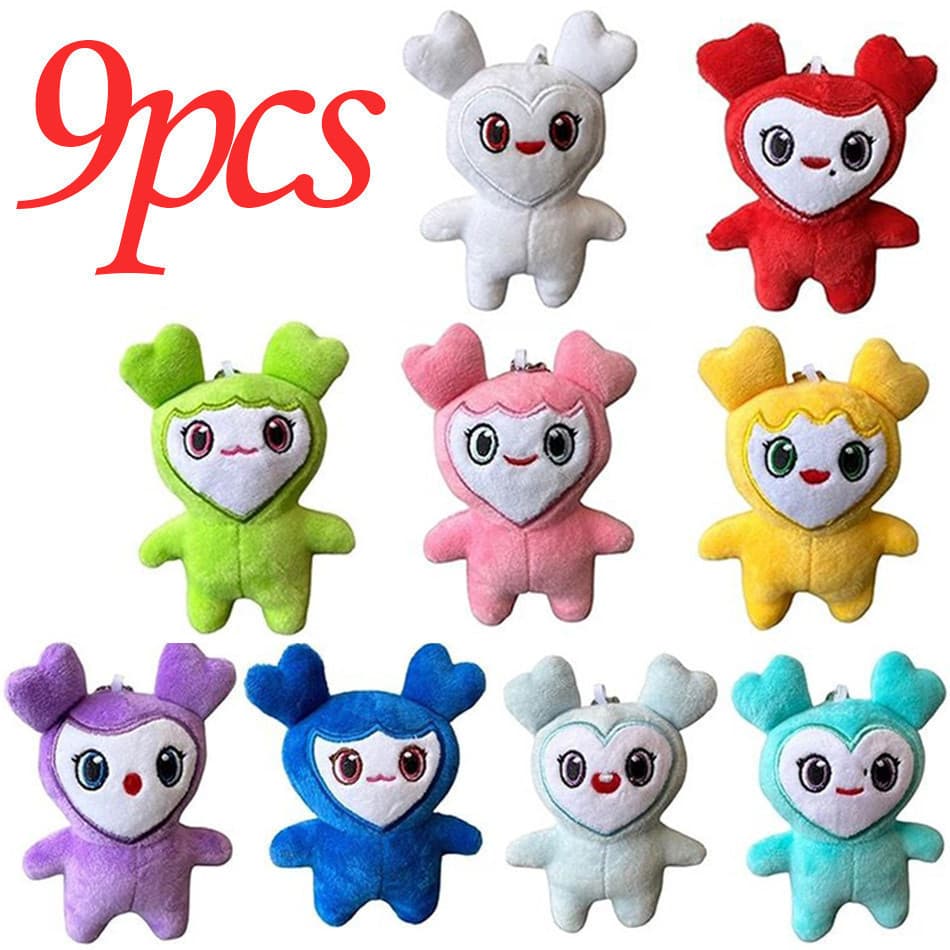 10cm Brinquedo de Pelúcia Fofo duas vezes Animal duas vezes Boneca Momo Chaveiro Pendente Presente para Crianças MYES VX