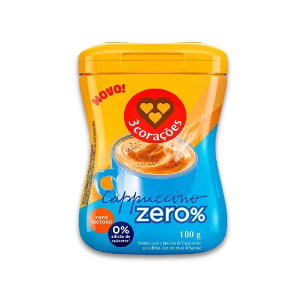 Cappuccino Zero Açúcar e Zero Lactose 3 Corações 180g