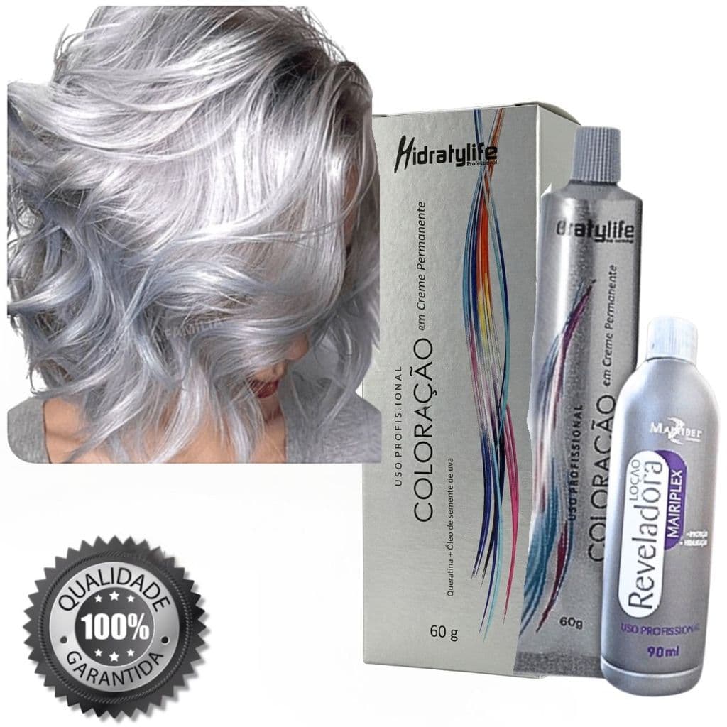 Cabelo Grisalho | Tom Acinzentado Platinado 12.16 | Cobertura Uniforme Dos Brancos | Compre Agora