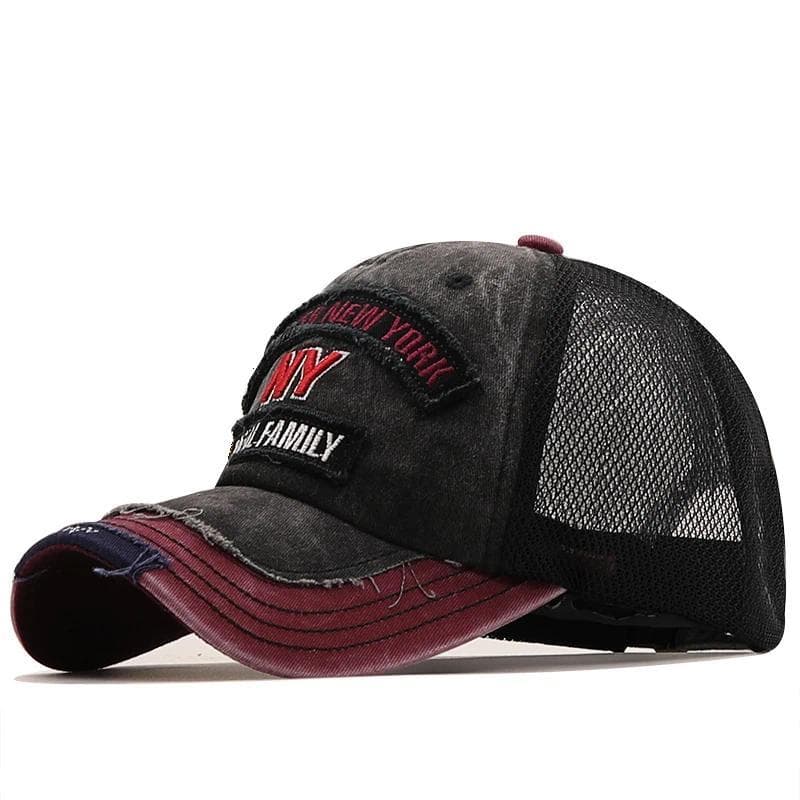 Boné de Beisebol Masculino Fish Bone em Malha, Boné Snapback Feminino com Bordado de Pesca, Boné Estilo Dad Hat para Hom