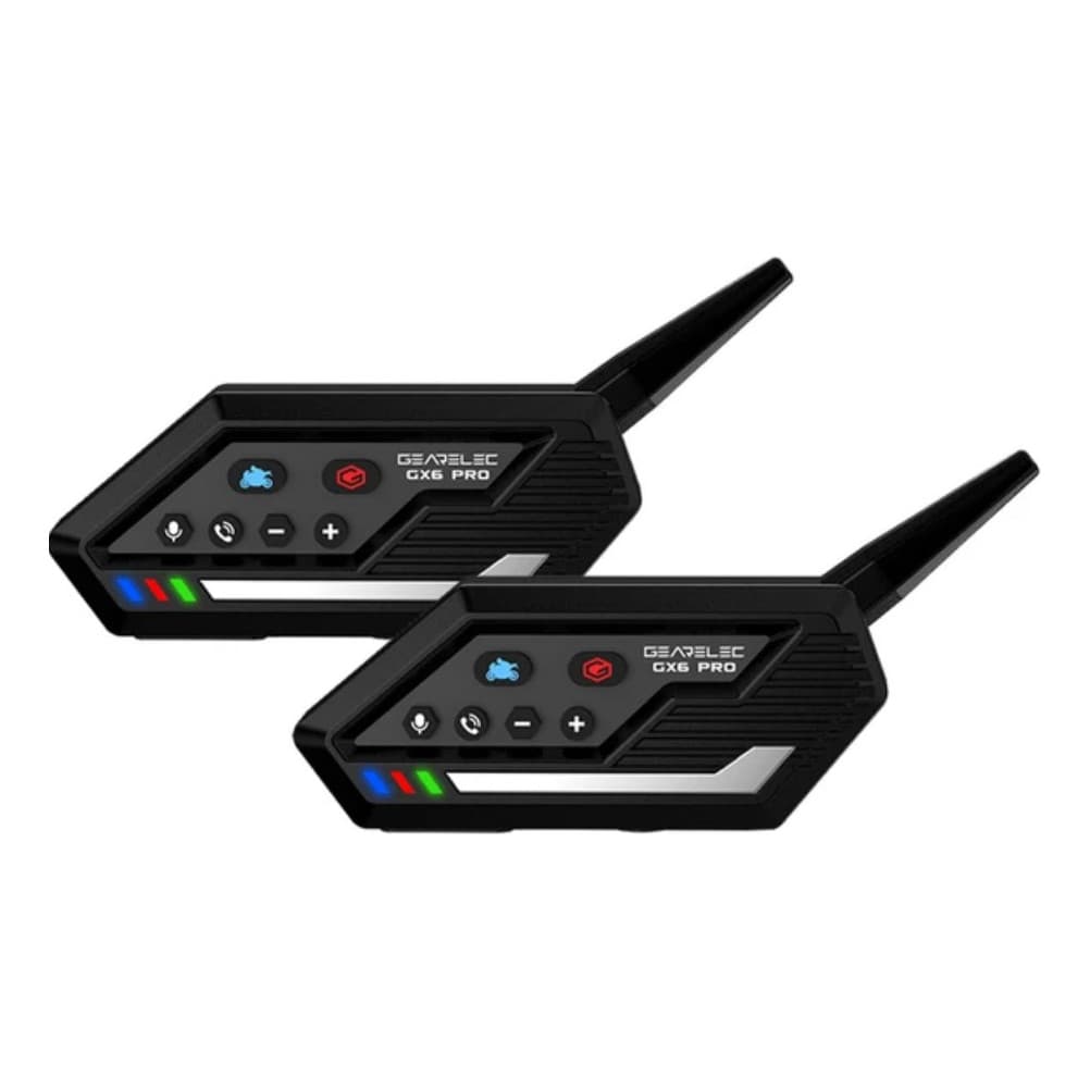 Kit 2 Intercomunicadores Moto Bt 5.0 Capacete 1000m Gx6 Pro