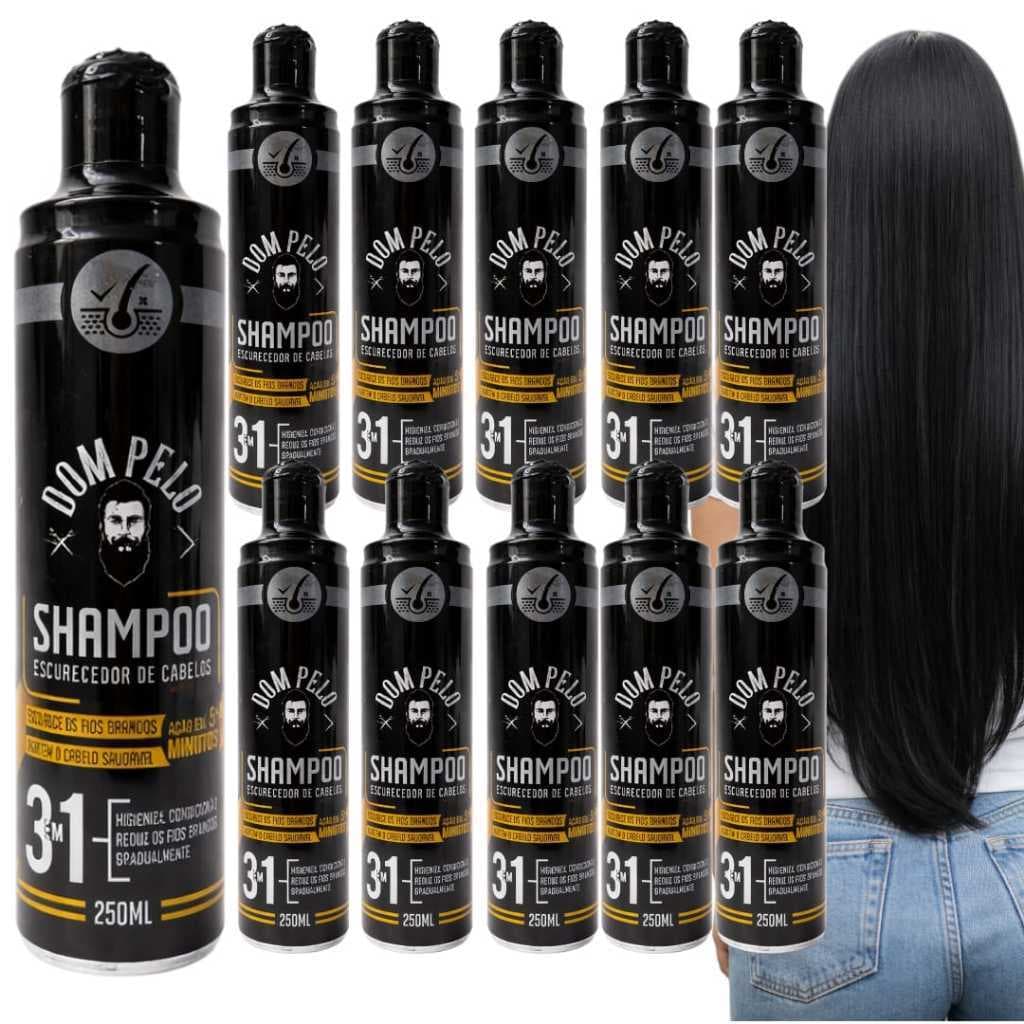 Kit 10 shampoo escurecedor revenda - Barbeiro | Salao de Beleza| Uso Pessoal - Envio imediato