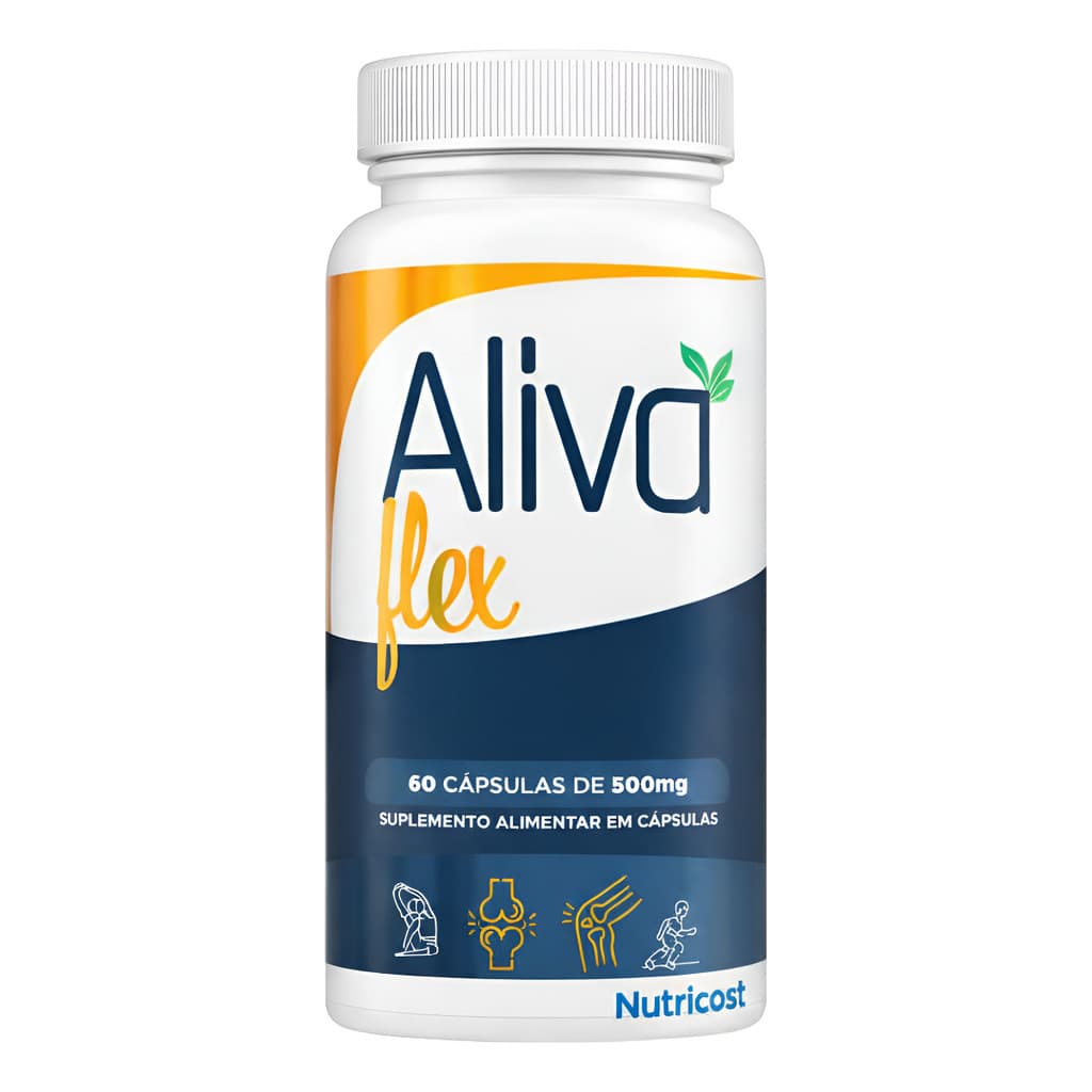 1 Aliva Flex 60 Caps Articulações E Ossos Alivaflex Envio Imediato promoção