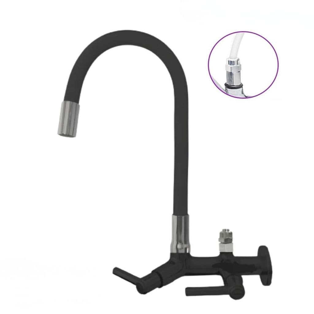 Torneira PRETA PAREDE adaptador Purificador Europa Electrolux Ibbl Consul Brastemp Filtro Mangueira de 6mm 7164 CP TP