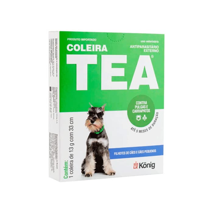 Coleira Tea 327 Antipulgas Cães 13gr 33cm Filhote/Cães pequenos - Konig