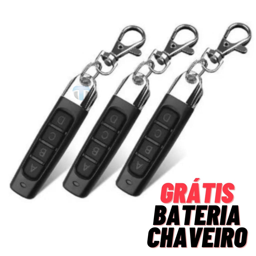 Controle Portão Eletrônico Universal 433MHz | Bateria Inclusa | Pronto para Uso | PPA Garen IPEC JFL
