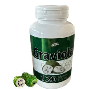Graviola 120 cápsulas 500 mg Kit com 1,2 e 3 Potes NatuErvas