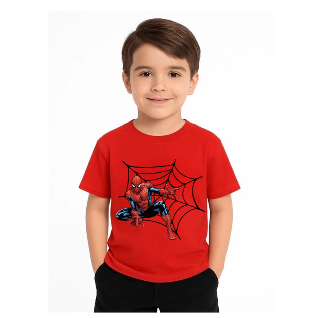 camiseta blusa infantil homem aranha spider man 100% algodao personagens super herois