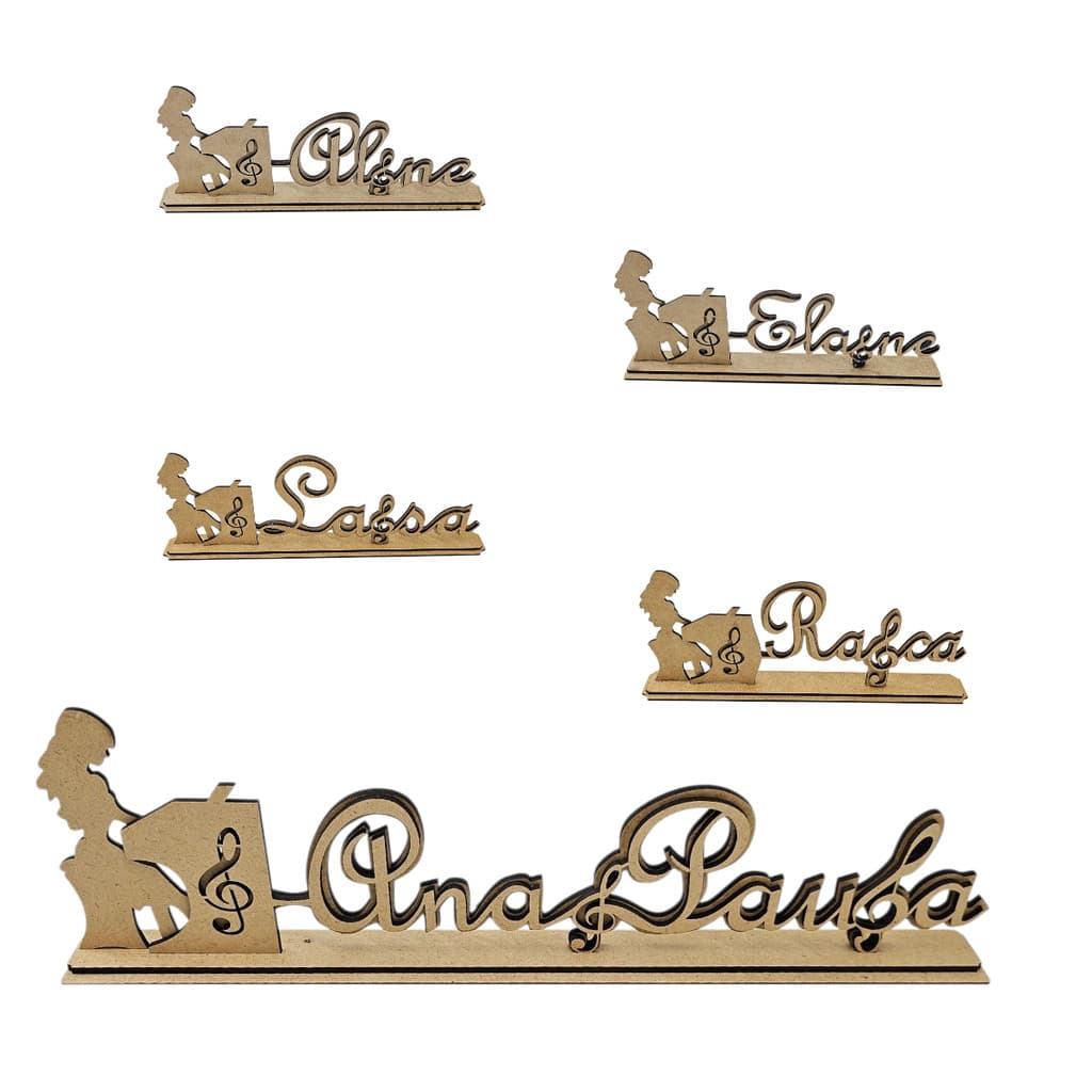 Placa Decorativa Nome Organista Órgão Ccb Personalizado 3D