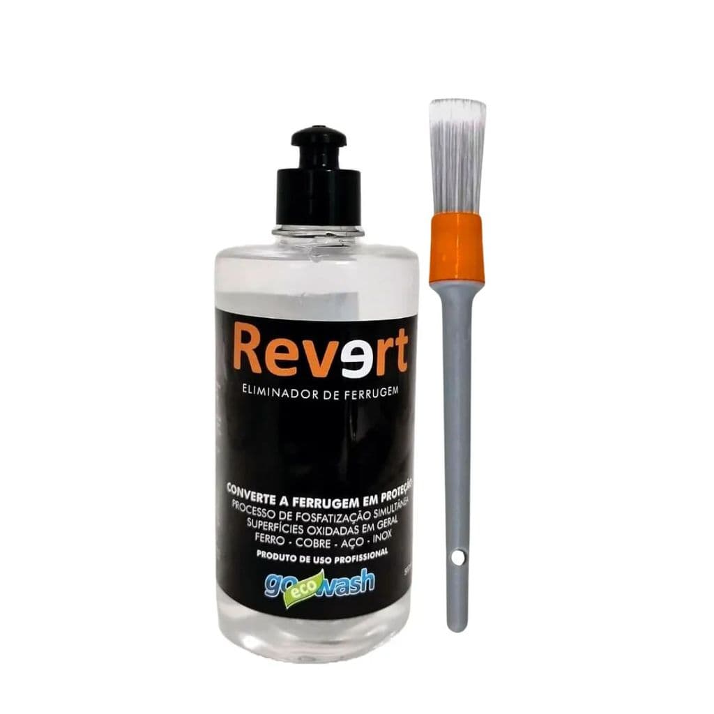 Kit Revert Eliminador De Ferrugem 500ml Go Eco Wash + Pincel