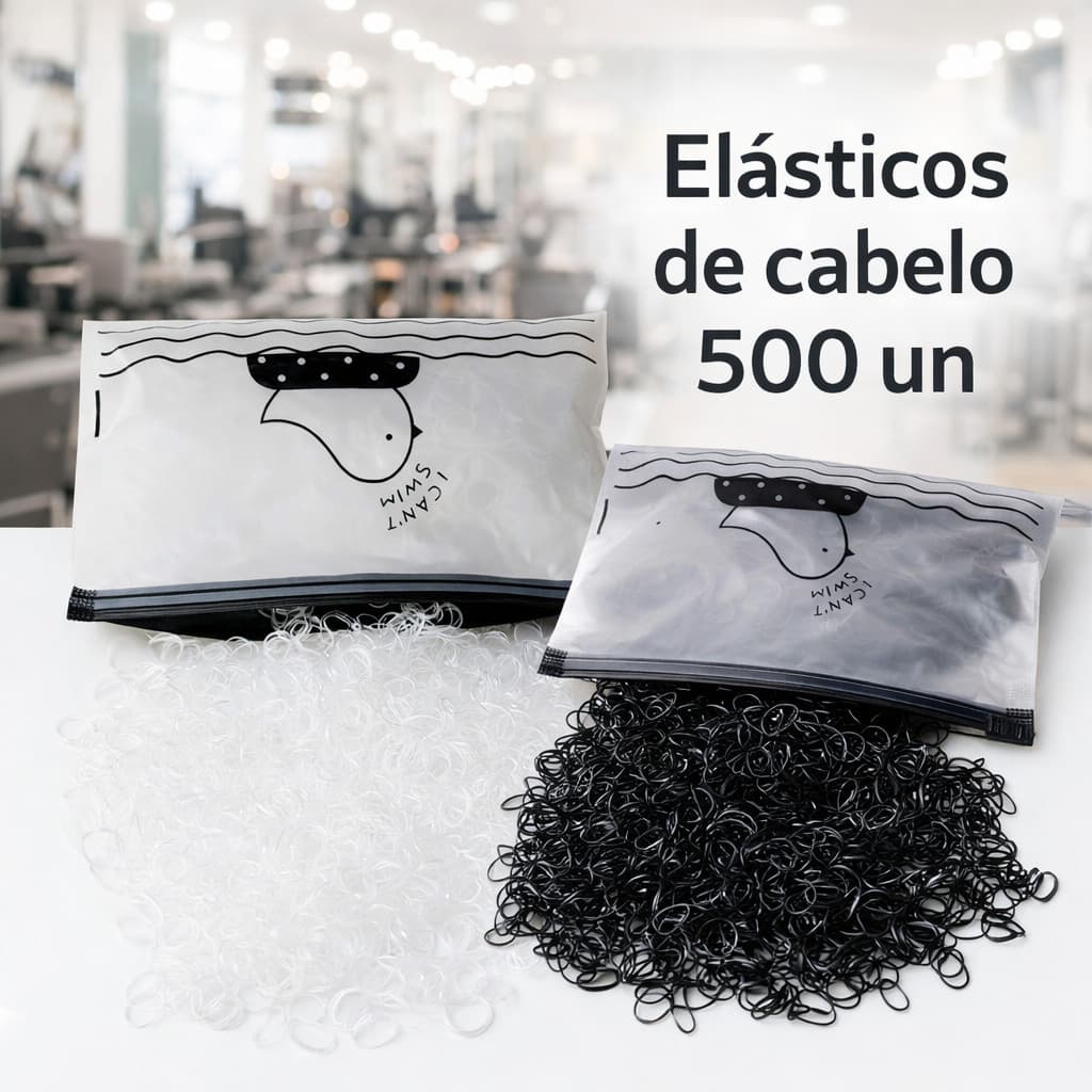 Laços Cabelo Infantis 1000 Peças Antiderrapante Suave Sem Danos elastico de cabelo