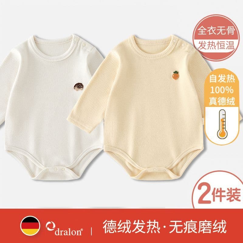 Bebê veludo macacão outono inverno estilo bebê veludo ombro botão bebê macacão recém-nascido triângulo macacão Base roup