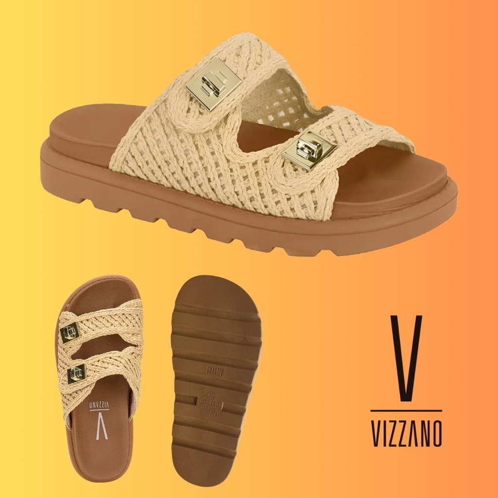 Papete Vizzano Palha Original Tratorada Leve Feminina 6510.119